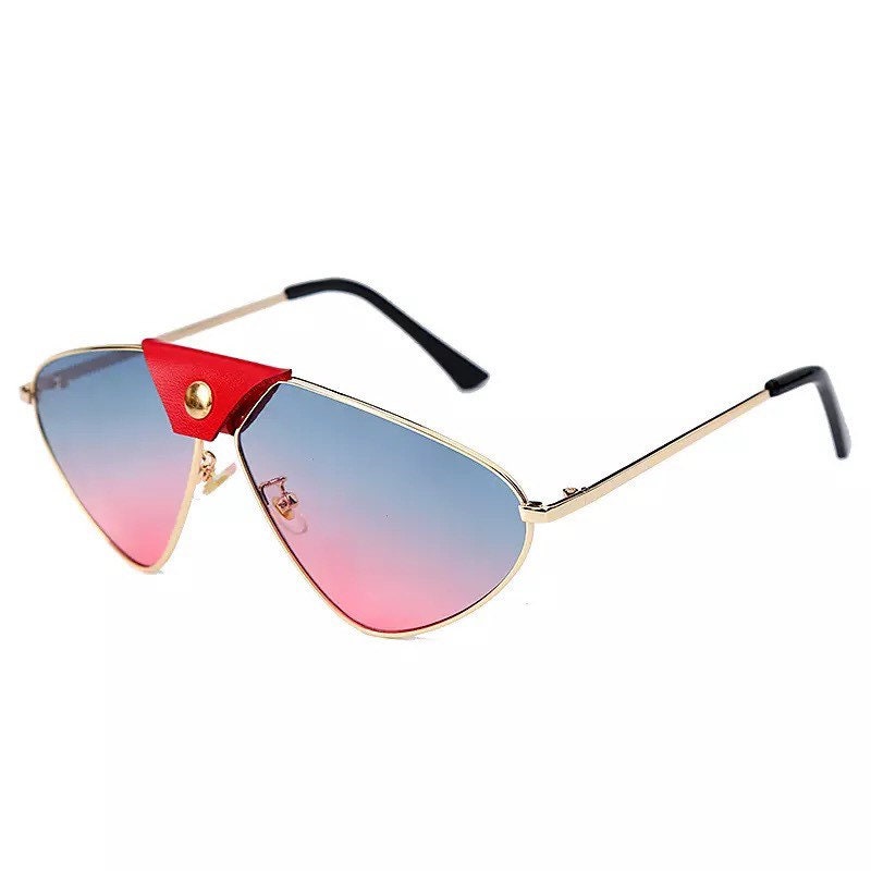 Mirror Steampunk Sunglasses|Women Men|2022 Cat Eye Pilot Sunglasses|Vintage Retro Sunglasses Eyewear Steampunk UV400 Gradient