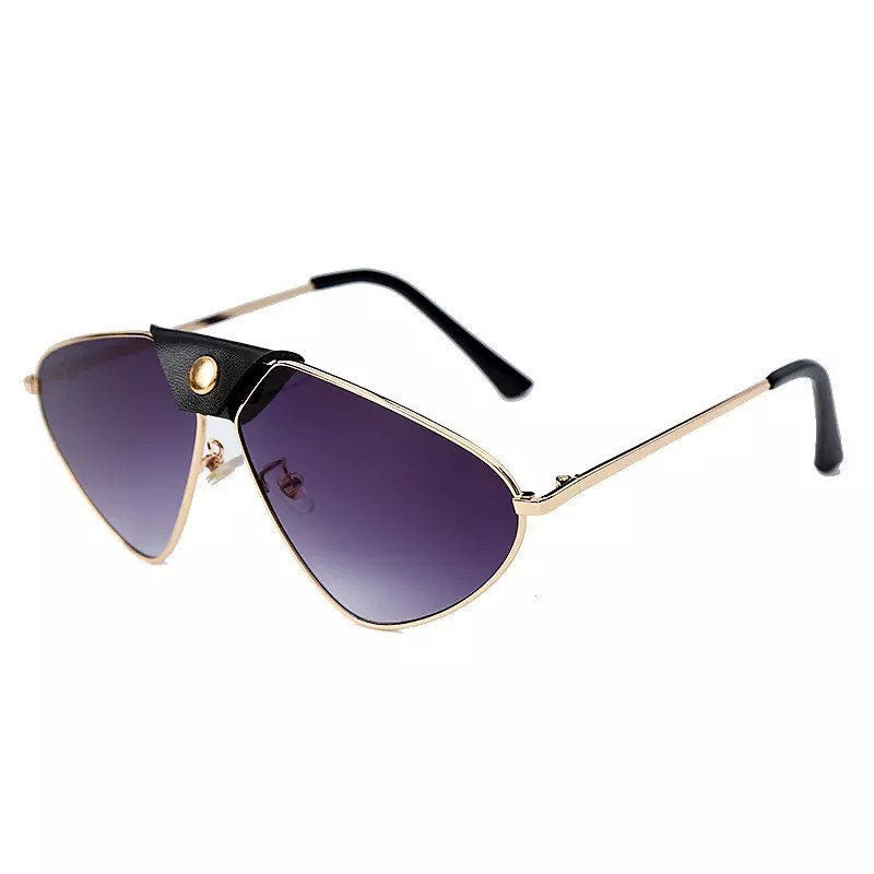 Mirror Steampunk Sunglasses|Women Men|2022 Cat Eye Pilot Sunglasses|Vintage Retro Sunglasses Eyewear Steampunk UV400 Gradient