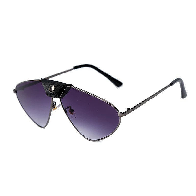 Mirror Steampunk Sunglasses|Women Men|2022 Cat Eye Pilot Sunglasses|Vintage Retro Sunglasses Eyewear Steampunk UV400 Gradient