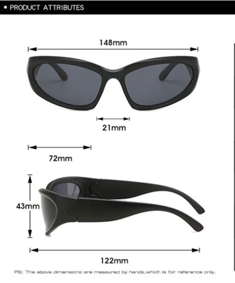 Retro Y2K Style |Women Men|Cat Eye Sunglasses Fashion Colorful Mirror Goggles |Punk Sports Sun Glasses| Uv400 Glassed Frames