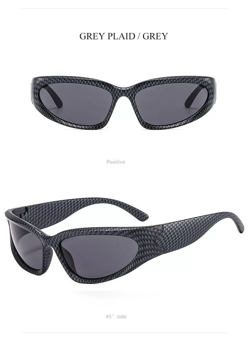 Retro Y2K Style |Women Men|Cat Eye Sunglasses Fashion Colorful Mirror Goggles |Punk Sports Sun Glasses| Uv400 Glassed Frames