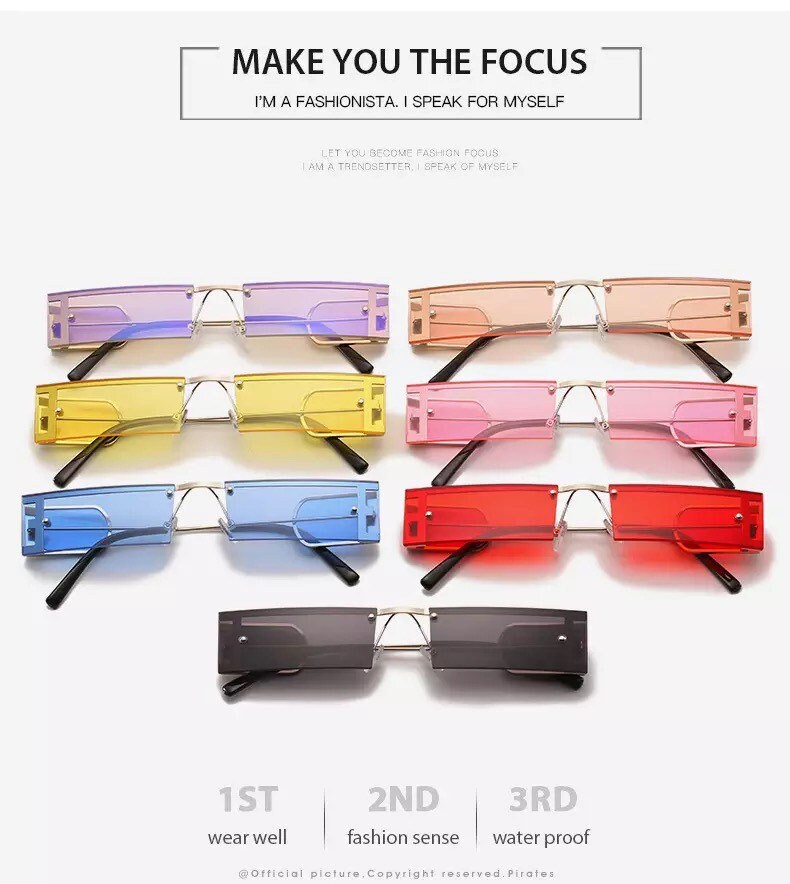 New Women Small Frame Fashion Sunglasses |Retro Rivet Eyeglasses |Luxury Brand|Punk Style Sunscreen Glasses |Eyewear UV400