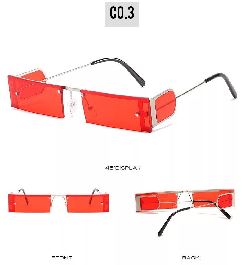 New Women Small Frame Fashion Sunglasses |Retro Rivet Eyeglasses |Luxury Brand|Punk Style Sunscreen Glasses |Eyewear UV400