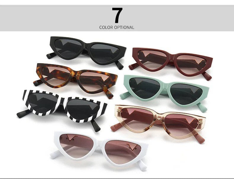 Fashion Zebra Small Round Cat Eye Sunglasses |For Women Men| New Fashion Brand Sun Glasses Female Elegant Shades Eyeglasses frames