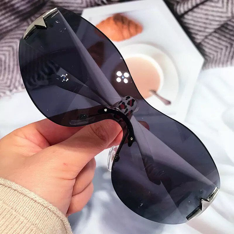 Punk Sports Sunglasses| Women Men|Brand Designer Wrap Around Sun Glasses |UV400 Goggles Shades |One Piece Fashion Eyewear