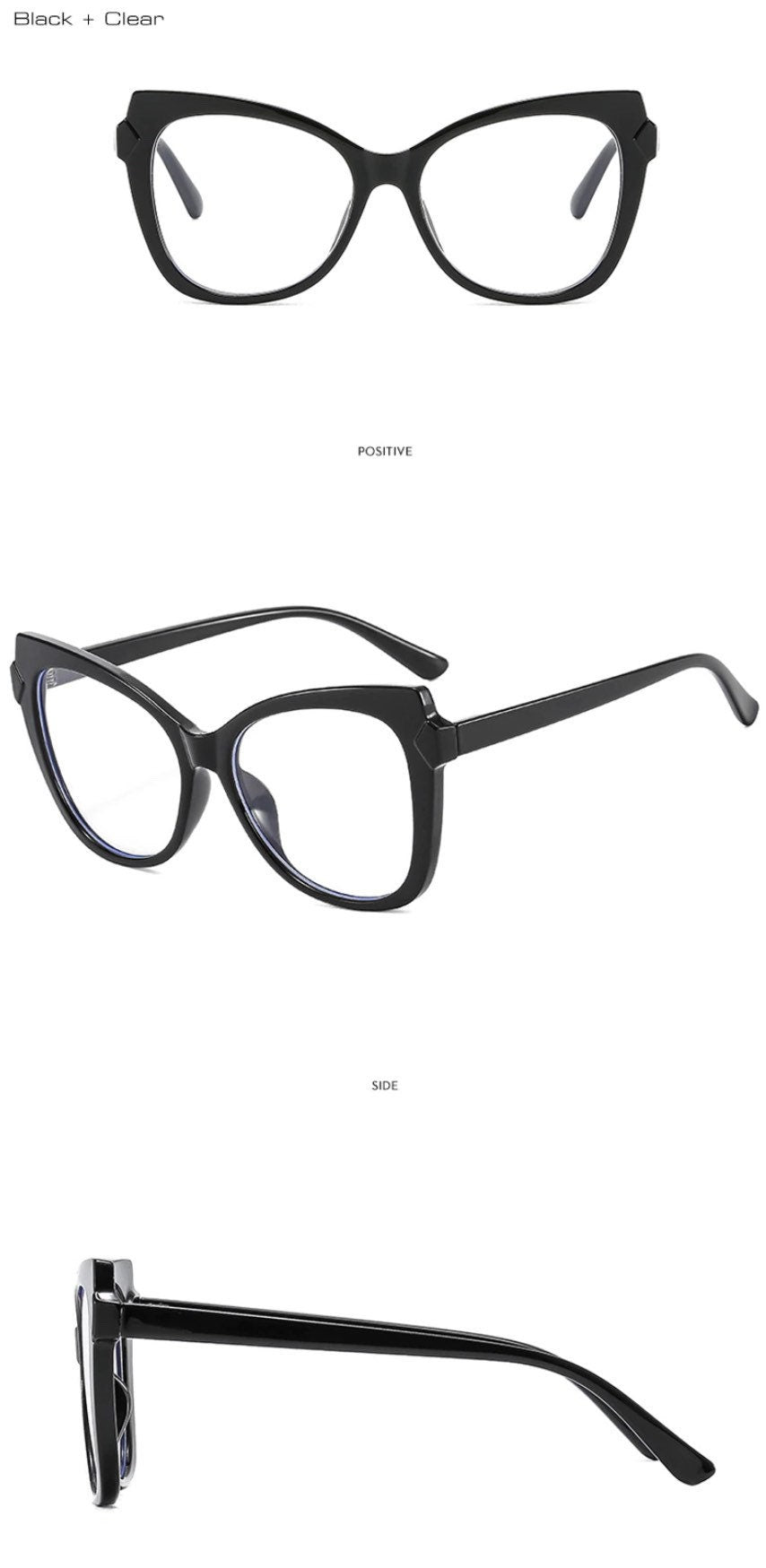 Fashion TR90 Cat Eye |Women Men| Double Color Glasses Frame |Retro Spring Hinge Clear |Anti-Blue Light Eyewear |Optical Frame