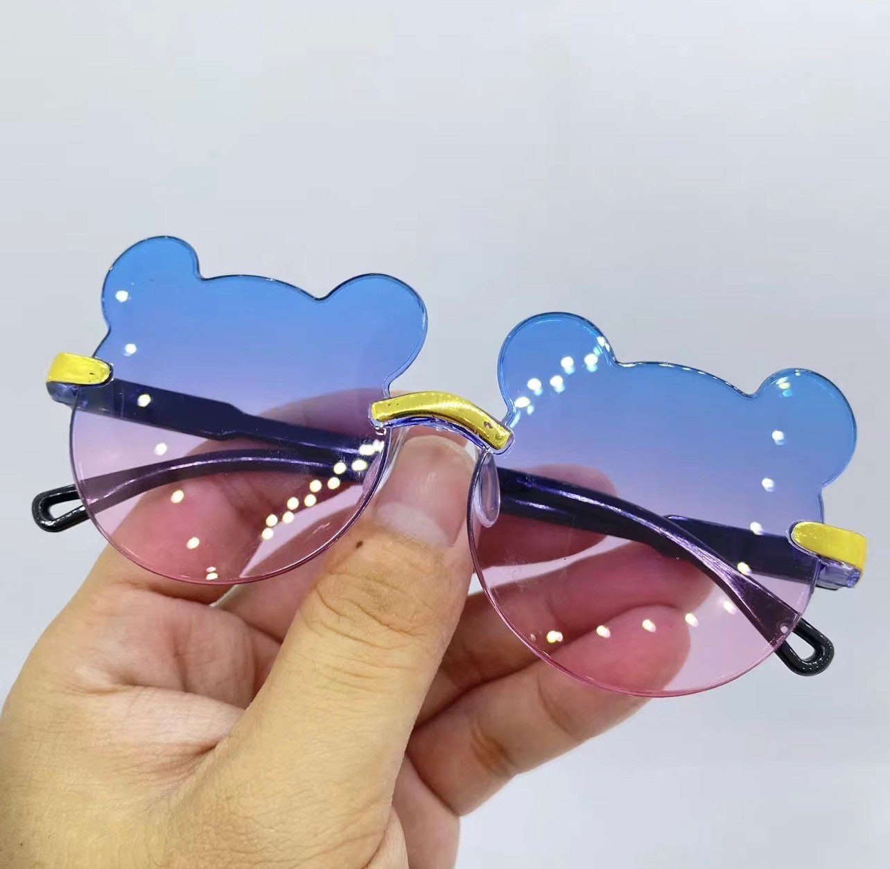 Children's Bear Sunglasses Sunscreen Glasses Glasses|Kids Eyeglasses frames|Kids eyewear