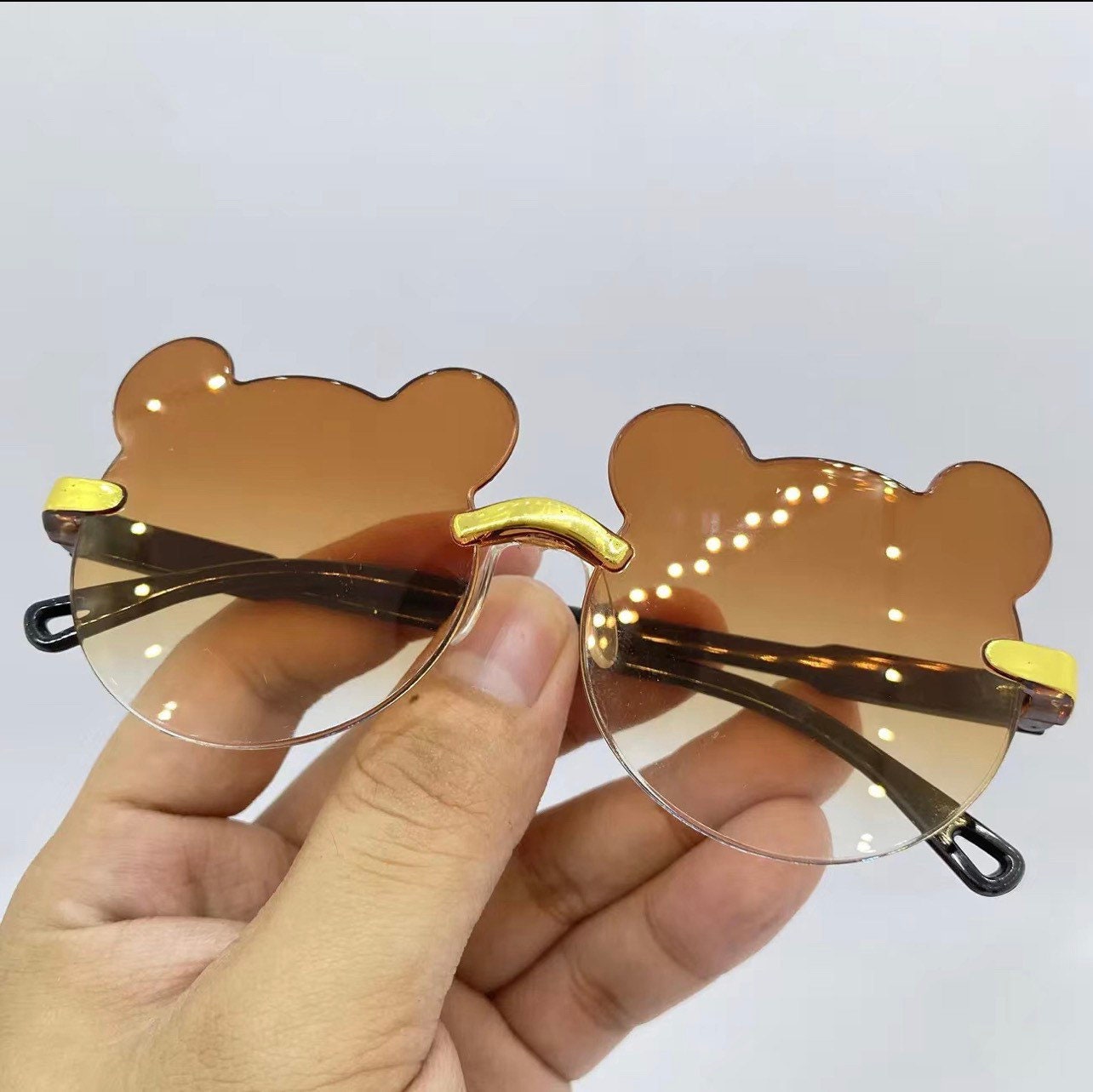 Children's Bear Sunglasses Sunscreen Glasses Glasses|Kids Eyeglasses frames|Kids eyewear