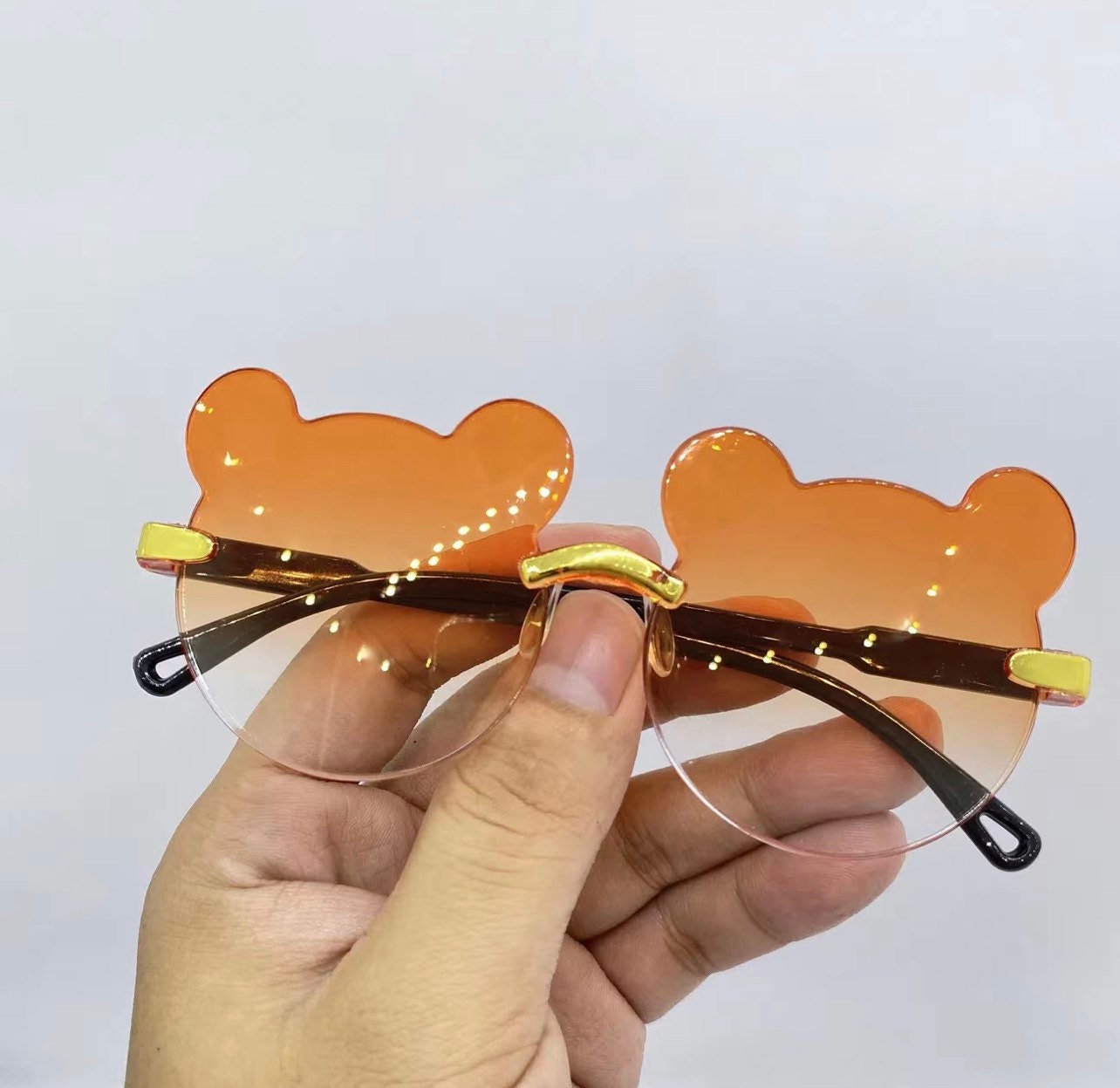 Children's Bear Sunglasses Sunscreen Glasses Glasses|Kids Eyeglasses frames|Kids eyewear